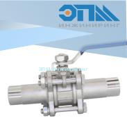Кран приварной нержавеющий Ду 32 (1_1/4ʺ, 42,4 мм), AISI 304 (CF8), полнопроходной, шаровой, трехсоставной (3PC), разборный, с блокировкой ручки, под приварку, удлиненный, без площадки под привод от компании ООО "ЭПМ-Инжиниринг"